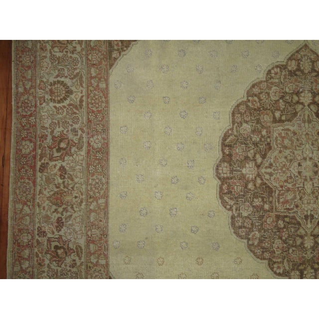 Antique Persian Tabriz Rug - 6'8" x 9' For Sale In New York - Image 6 of 6