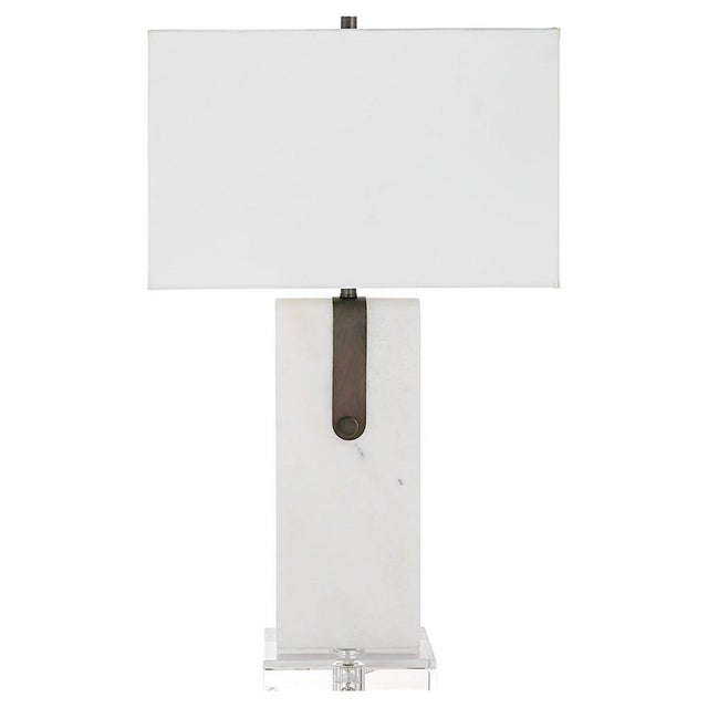 Handsome Marble Lamp For Sale - Image 9 of 9
