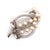 1990s Mikimoto Estate Pin Brooch Sterling Silver 7.47 Gr 5.50 mm For Sale - Image 4 of 9