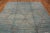 Modern Light Blue Abrash And Brown Geometric Diamond Pattern Modern Rug For Sale - Image 3 of 6