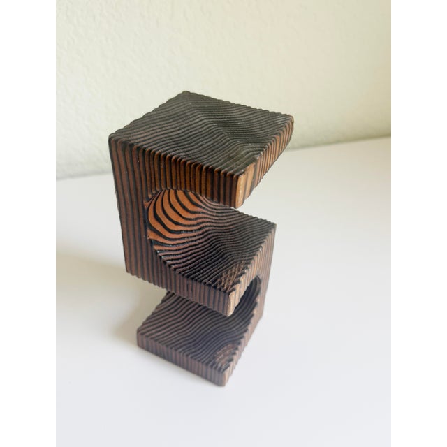 Shou Sugi Ban Abstract Wood Object, 1970s Japan For Sale In Sacramento - Image 6 of 10
