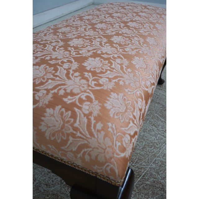 Cherry Queen Anne Window Bench For Sale - Image 10 of 12