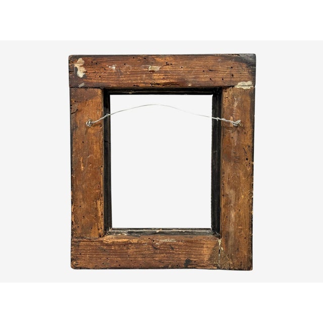 18th Century Dutch Ripple Frame, Mirror or Picture Frame, Tortoise, Ebonized Wood, 18th C. For Sale - Image 5 of 5