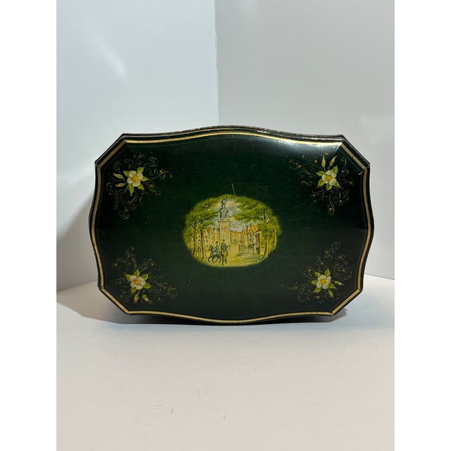 Metal Antique Vintage Lot (11) Biscuit Shortbread Coffee Ginger Tins English/Dutch For Sale - Image 7 of 18