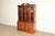 A gorgeous Georgian or Chippendale style lighted breakfront bookcase, display cabinet, or dining cabinet By Thomasville,...
