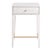 Contemporary Royal Royal Bedside Table, White For Sale
