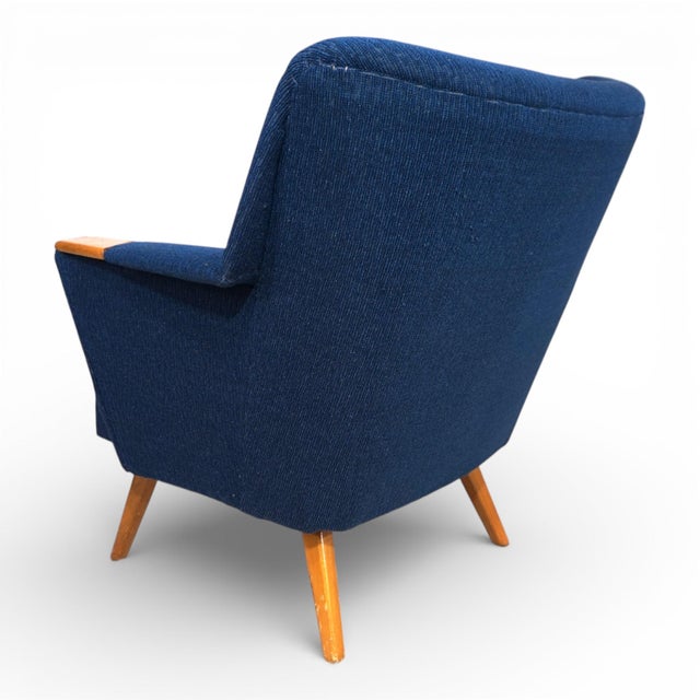 1950s Cocktail Chair in Blue from MCM, 1950 For Sale - Image 5 of 18