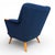1950s Cocktail Chair in Blue from MCM, 1950 For Sale - Image 5 of 18