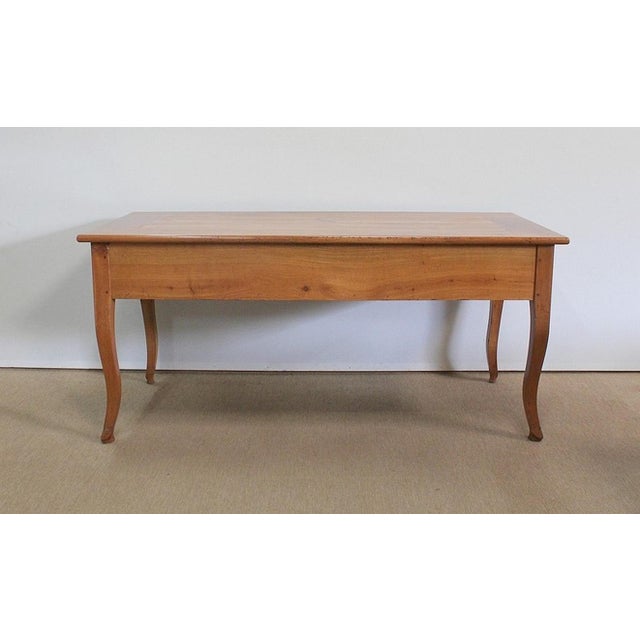 Large Louis XV Desk in Solid Cherry, Mid-19th Century For Sale - Image 10 of 18