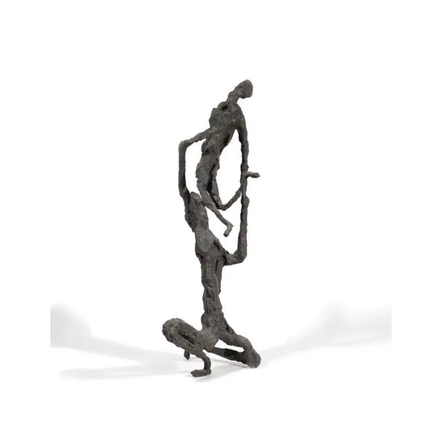Mid 20th Century 1960s Bronze Modernist Sculpture of Acrobats Numbered 1/3 by Gerard Koch For Sale - Image 5 of 13