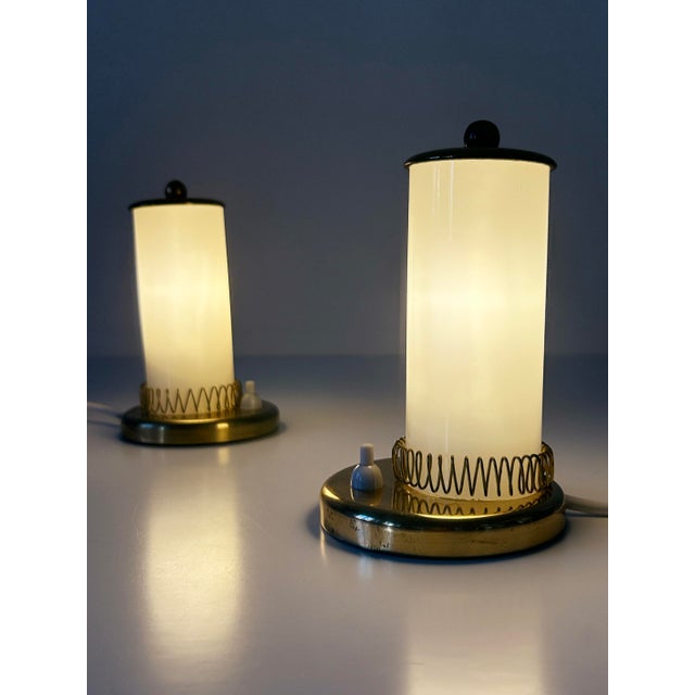 Mid-Century Modern Bedside Table Lamps, Germany, 1950s, Set of 2 For Sale - Image 6 of 18