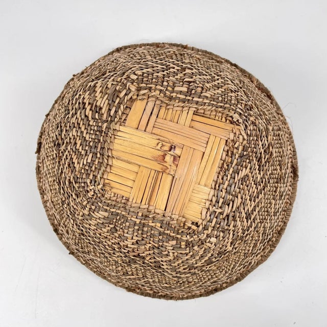 African Early 20th Century Rare Tonga Binga Basket Bowl 9inch MATTER COLLECTION For Sale - Image 3 of 6