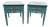 Vintage Heritage Furniture Solid Wood End Tables/ Nightstands With New Paint- A Pair For Sale