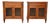 1960's Kindel French Regency Louis XVI Walnut Nightstands With Lattice Doors For Sale