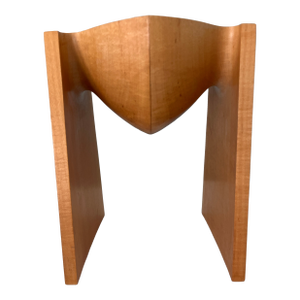 Rare Vintage Mid Century "Walking Bowl" Wood Abstract Sculpture by Wood Artist Stephen Hogbin