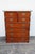 This beautiful Chest of drawers is made out of wood, solid wood, veneer, and metal. The chest of drawers has 4 small...