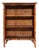 Late 19th Century Bamboo Bookcase With Rattan Top & Shelves, English, Ca. 1880 For Sale