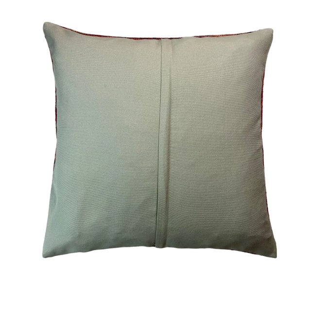 Turkish Kilim Rug Cushion Cover for Meditation Bench For Sale - Image 3 of 11