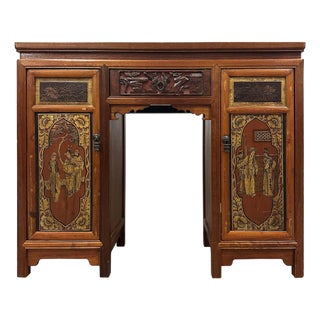 Early 20th Century Chinese Hand Carved Doctor's Desk For Sale