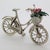 1980s Vintage Italian Handmade Genuine Silver Bicycle With Flower Basket Figurine, Dollhouse Miniature, Made in Tuscany (Arezzo) For Sale - Image 5 of 9