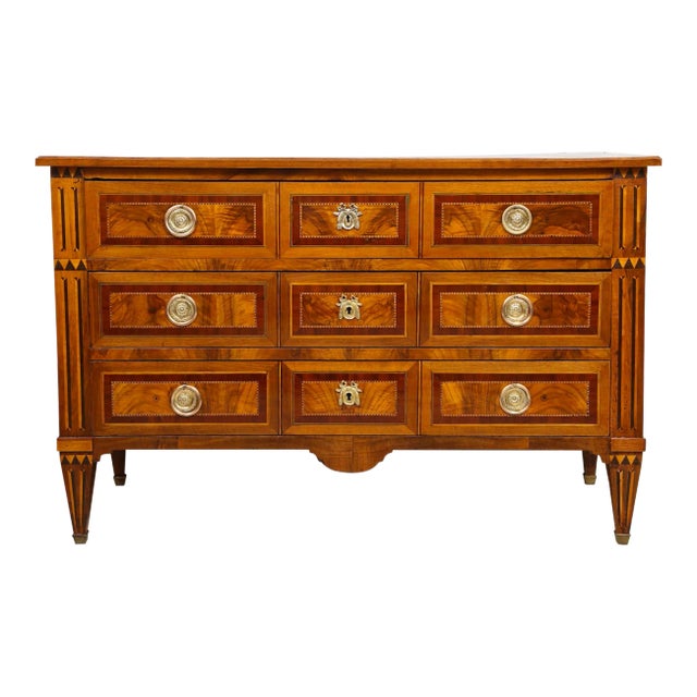 Louis XVI Style Inlaid Commode For Sale