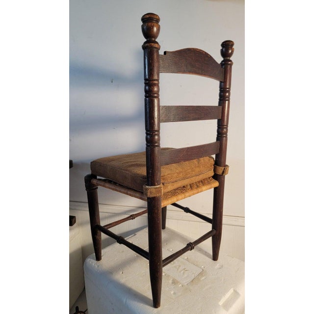 19Thc Child's Ladder Back Chair For Sale In Los Angeles - Image 6 of 6