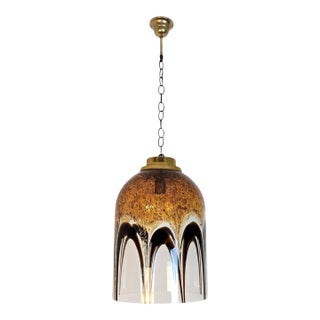 1970s Murano Glass, Mid Century Pendant Chandelier- Italy For Sale