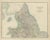 Antique Map of England and Wales, 1909 For Sale
