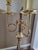 Vintage Brass Bouillotte Horn 3-Arm Lamp For Sale - Image 4 of 13