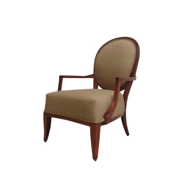 1990s Hickory White Fireside Club Chair For Sale