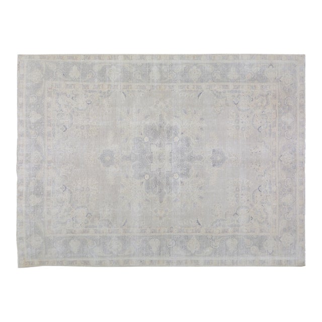 Vintage Hand Knotted Wool Rug, 8'4"x11'3" For Sale