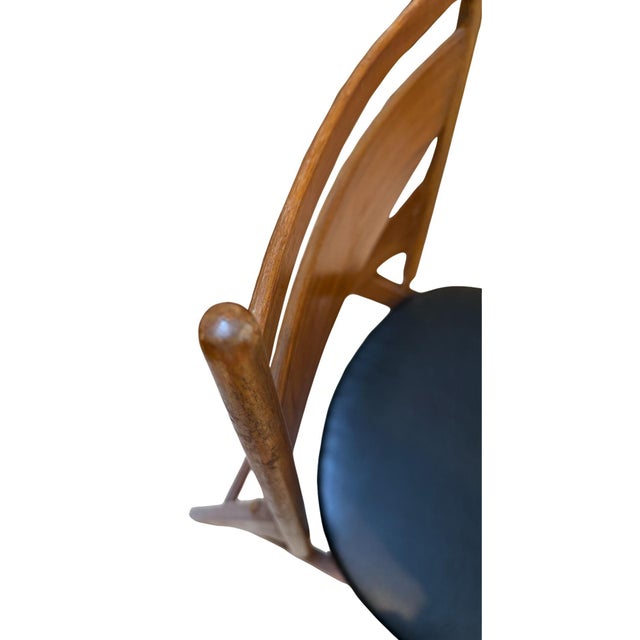 Set of Six 1959 Walnut Dining Chairs Attributed to Greta Magnusson-Grossman for Glenn of California For Sale - Image 14 of 14