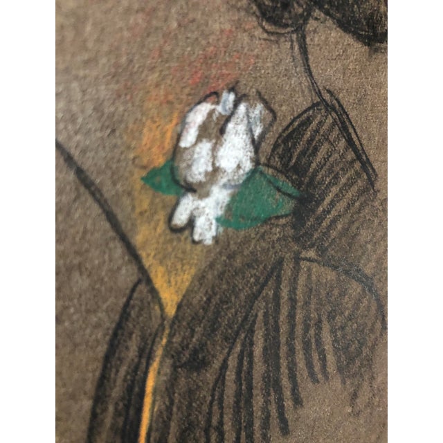 1930s Circa 1930s Vintage Portrait of a Woman in Cloche Hat by American Illustrator Frederick Witton For Sale - Image 5 of 7