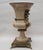 1970s Decorative Crafts Inc. Crackle Glaze with Bronze Vase This striking vase from Decorative Arts, Inc. features all the...
