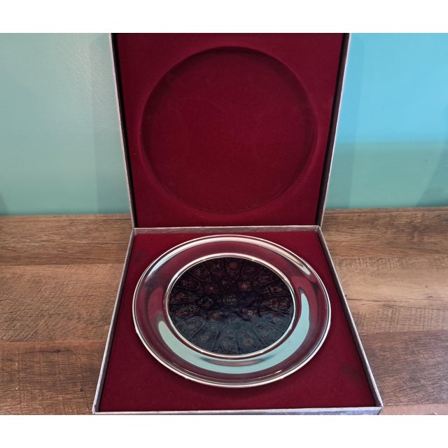 1980s Reims Cathedral Lower West Rose Collector Window Plate in Original Box For Sale - Image 14 of 15