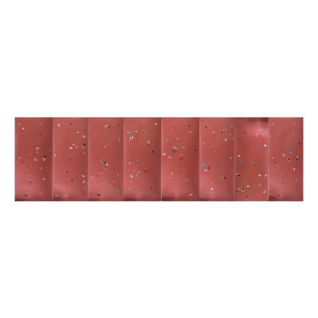 Red Hand Painted Butterflies Wallpapers For Sale