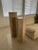 Italian Travertine Pedestals - Hexagon Pedestal short 10”x9”x30” Pedestal tall 10”x9”x35”