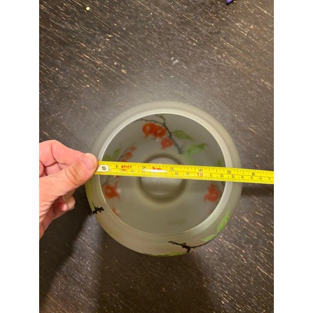 Antique Legras Art Nouveau Frosted Glass 6.25” Vase For Sale - Image 11 of 11