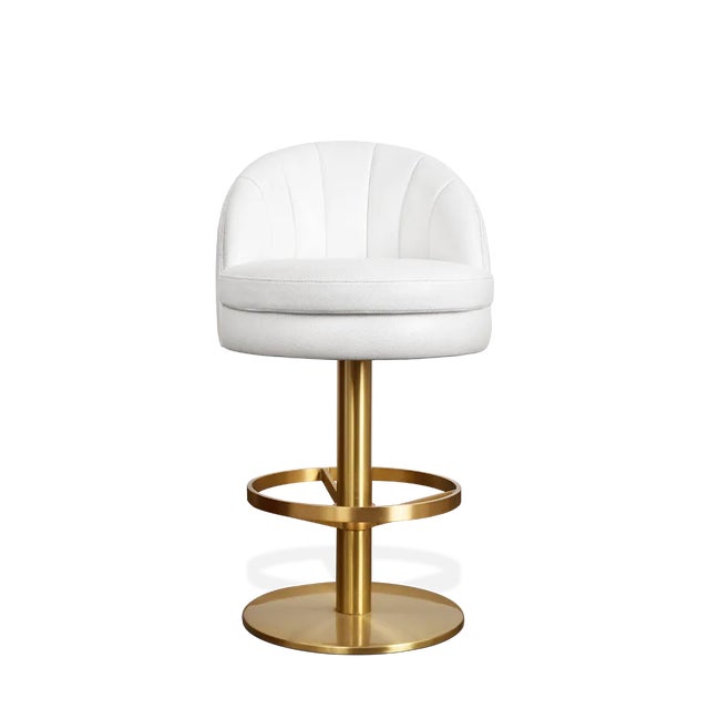 Gold Gable Bar Chair by Essential Home For Sale - Image 8 of 8