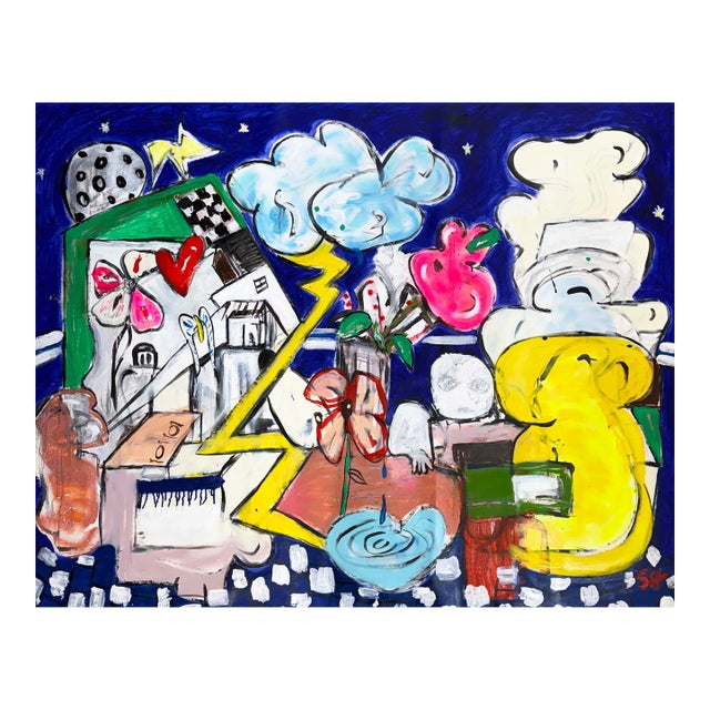 Scott Harper Mixed Media Painting titled “Nova” 52 x 68 2025 For Sale