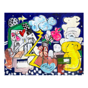 Scott Harper Mixed Media Painting titled “Nova” 52 x 68 2025