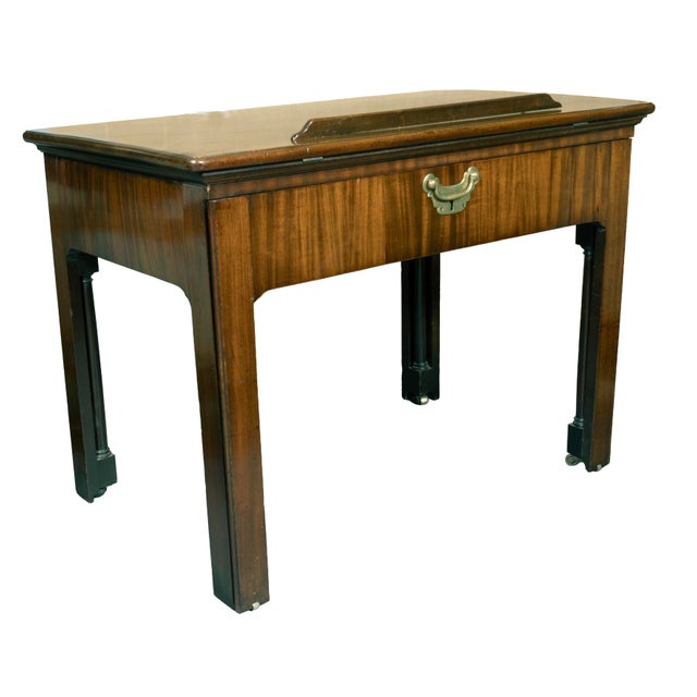 18th Century Exceptional George III Mahogany Architects Table For Sale - Image 5 of 11
