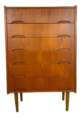 Mid-Century Scandinavian Danish Teak Chest of Drawers, 1960s