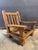 1970’s Belgian Brutalist Oak Lounge Chair For Sale - Image 9 of 11