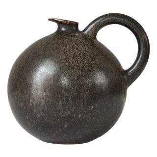 Scandinavian Modern Stoneware Jug attributed to Saxbo, Denmark, 1930s For Sale