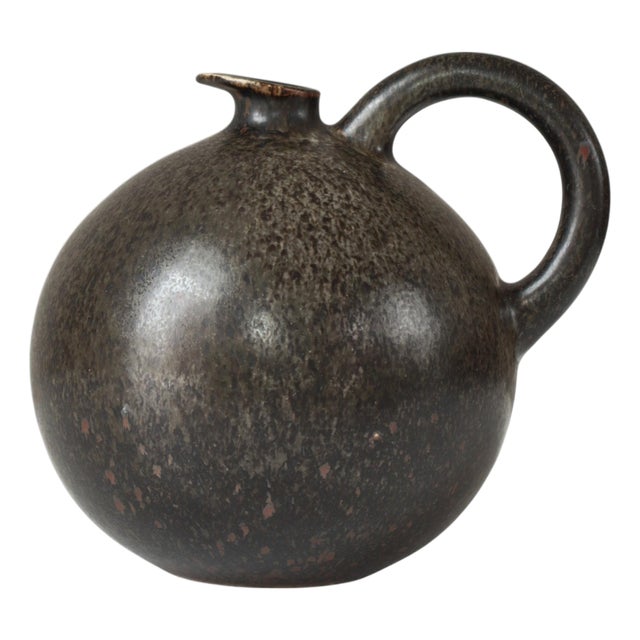 Scandinavian Modern Stoneware Jug attributed to Saxbo, Denmark, 1930s For Sale