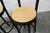 Dialog Stools in Black, Yellow and Blue Imitation Leather from Baumann, 1990, Set of 2 For Sale - Image 12 of 18