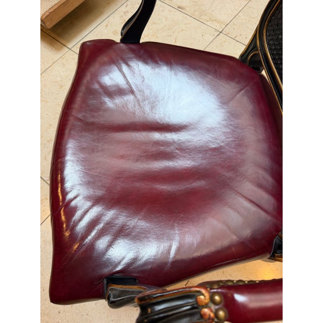 Wood Mid-20th-Century Louis XV–style Armchair by John Widdicomb Co. Of Grand Rapids, Michigan, Retaining Its Original Manufacturer’s Identification. For Sale - Image 7 of 12