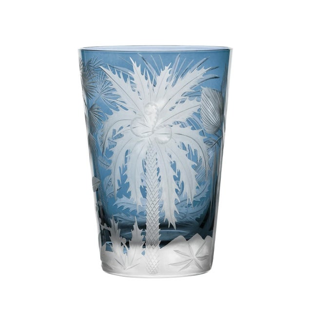 Illustration ARTEL Primeval Palms Tumbler in Slate - Set of 6 For Sale - Image 3 of 6