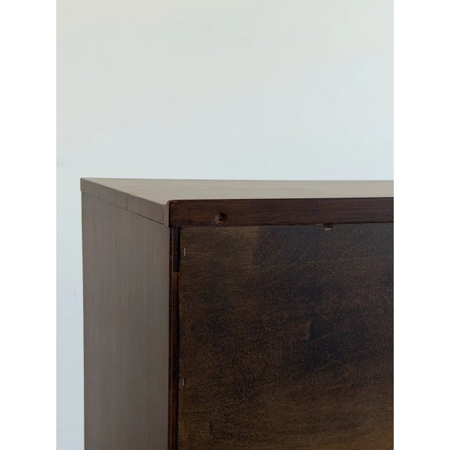 1960s Louvered Walnut Highboy For Sale - Image 9 of 16